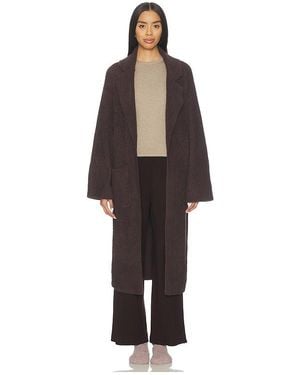 Barefoot Dreams Cozychic Cotton Rib Long Coat - Multicolour