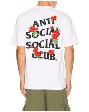 ANTI SOCIAL SOCIAL CLUB Embroidered Rose Kkotch Tee - Grey