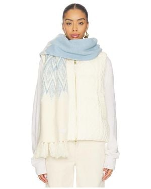 Varley Pañuelo Sebastian En Color Azul Talla - Blanco