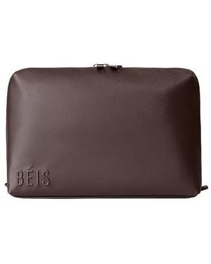 BEIS The Large Cosmetic Pouch - Brown
