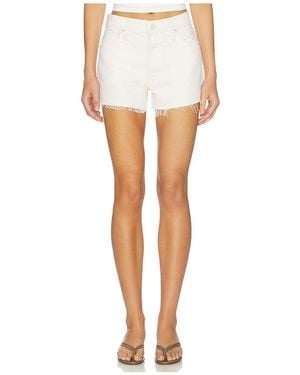 Mother The Dodger Short Fray - White