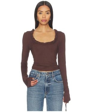 MORE TO COME Arielle Twisted Top - Blue