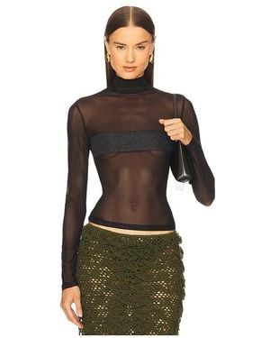 nastyamasha Mesh Top - Black