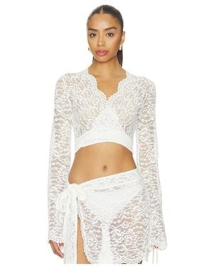 Away That Day X Gigi & Palm Island Lace Top - White