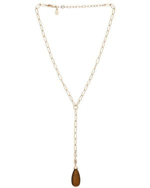 Ettika Teardrop Stone Lariat - Multicolor