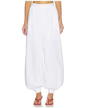 ROTATE BIRGER CHRISTENSEN Balloon Pleated Trousers - White