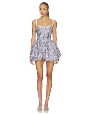 MAJORELLE Katina Mini Dress in Black | Lyst