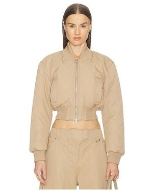 Camila Coelho Maiara Bomber Jacket - Natural