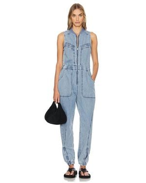One Teaspoon Denim-Jumpsuit Lilly - Blau