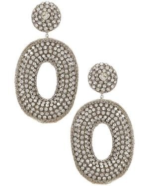 Deepa Gurnani Odeya Earrings - Metallic