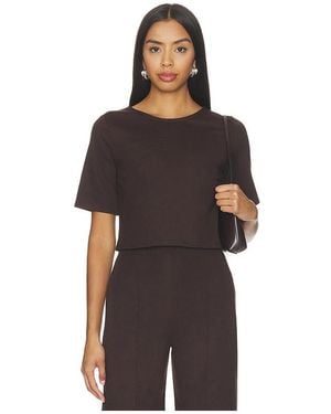 Ripley Rader Ponte Knit Short Sleeve Top - Black