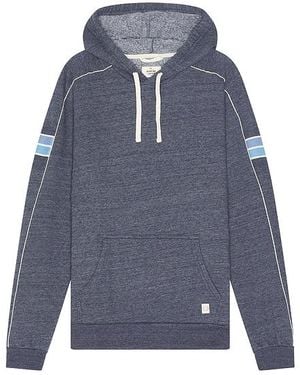 Marine Layer Updated Varsity Pullover Hoodie - Blue