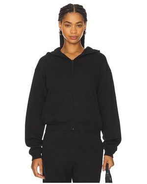 Skims Cotton Fleece Classic Zip-Up Hoodie En Color Negro Talla (También En Xl, Xs, Xxs)