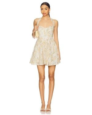 Bardot Pollie Halter Mini Dress - Natural