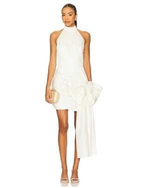 ROTATE BIRGER CHRISTENSEN Satin Bow Dress - White