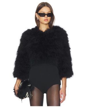Jocelyn Fifi Feather Bolero En Color Negro Talla (También En Xs, Xl)