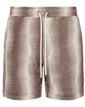 Oas Merlot Echo Net Shorts - Natural