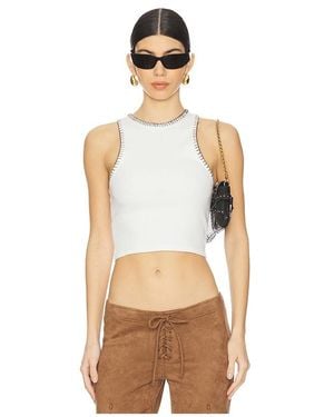 EB DENIM X Revolve Blanket Stitch Tank En Color Blanco Talla (También En M) - Neutro
