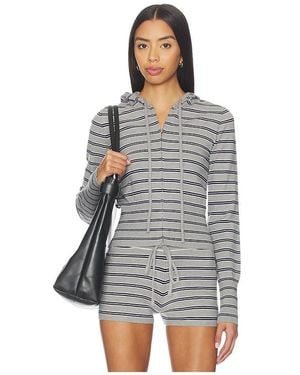 superdown Kieryn Knit Zip Up - Black