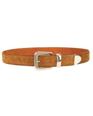 Lamarque Suede Belt - White