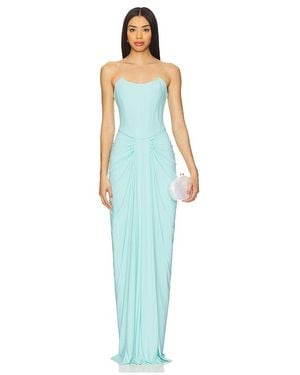 Deme by Gabriella X Revolve Pearl Gown - Blue