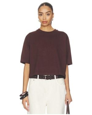 Enza Costa Short Sleeve Supima Structured Tee