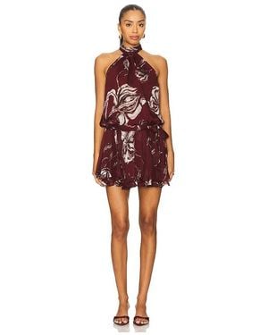 Rococo Sand Short Dress - Red