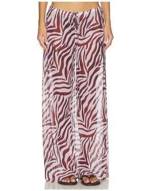 Bondeye Riley Wide Leg Pant - Red