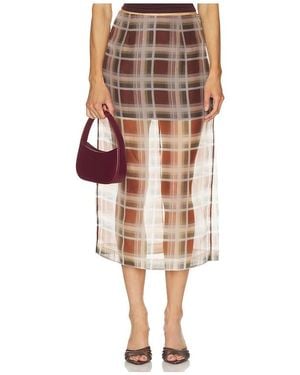 FRAME The Plaid Organza Skirt - Multicolour
