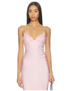 Bardot Elisan Lace Satin Camisole - Pink