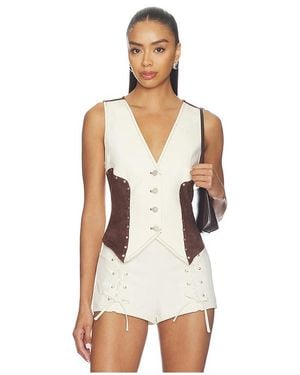 BY.DYLN Elio Vest Top - White