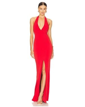 Nookie Illegal Halter Gown - Red