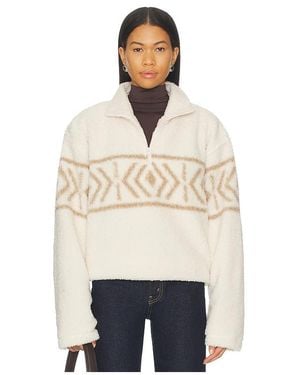 Lovers + Friends Dani Half Zip Pullover - Natural