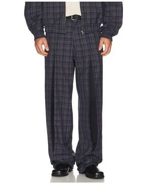 Pas Une Marque Plaid Trousers - Blue