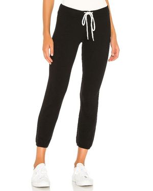 Monrow Supersoft Vintage Sweatpant - Black