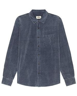 Marine Layer Corduroy Button-Front Jacket - Blue