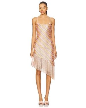 For Love & Lemons Minikleid Mit Perlenverzierung Capri - Weiß
