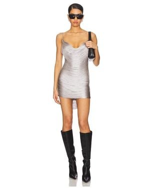Jaded London Kleid Marl Fringe - Mettallic