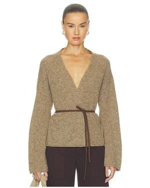 Velvet By Graham & Spencer Alina Wrap Cardi - Natural