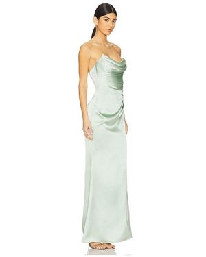 green emerald velvet dress Katie May | Tara Gown - Emerald