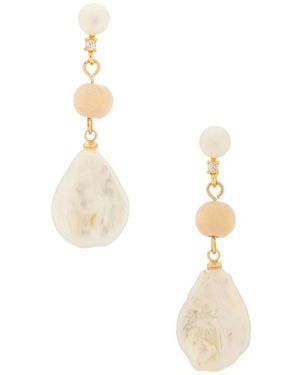 Casa Clara Keani Earrings - White
