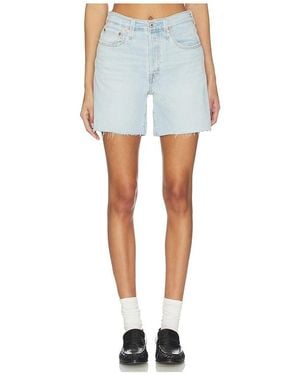 Levi's 501 Mid Thigh Short - Blue