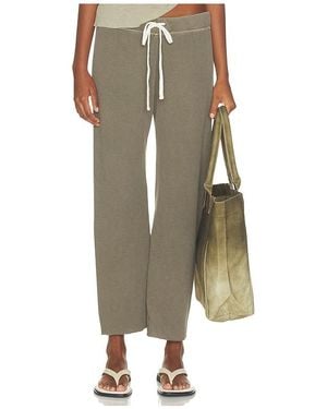 James Perse Vintage French Terry Cutoff Sweatpant - Natural