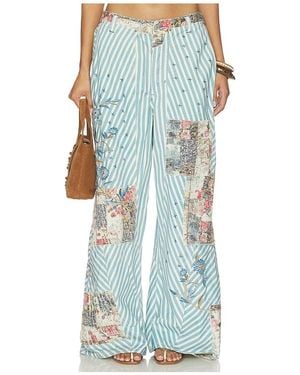 Free People X We The Free Runyon Patched Pant - Blue