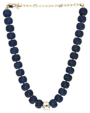Ettika Power Bead Statement Necklace - Blue