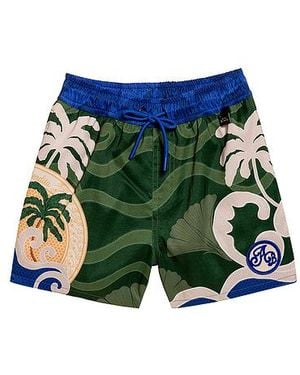 Agua Bendita Short Natación Nick Thamar En Color Verde Talla (También En 4, 6)