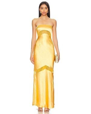 Runaway the Label Melrose Dress - Yellow