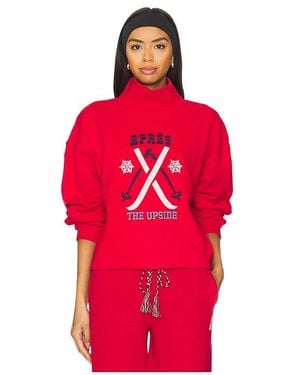 The Upside Sweatshirt Mit Rundhalsausschnitt Off Piste Clementine - Rot