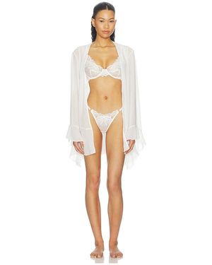 KAT THE LABEL Ruby Robe - White