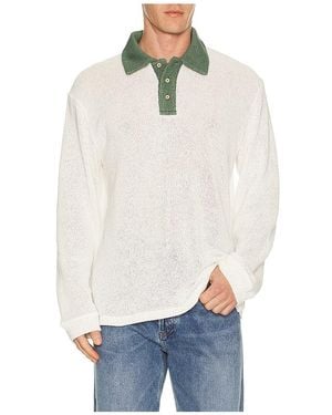 Palmes Rugby-Shirt Knitted - Weiß